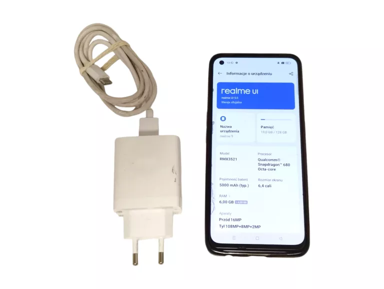 SMARTFON REALME 9 PRO 6 GB / 128 GB + ŁADOWARKA OPIS!