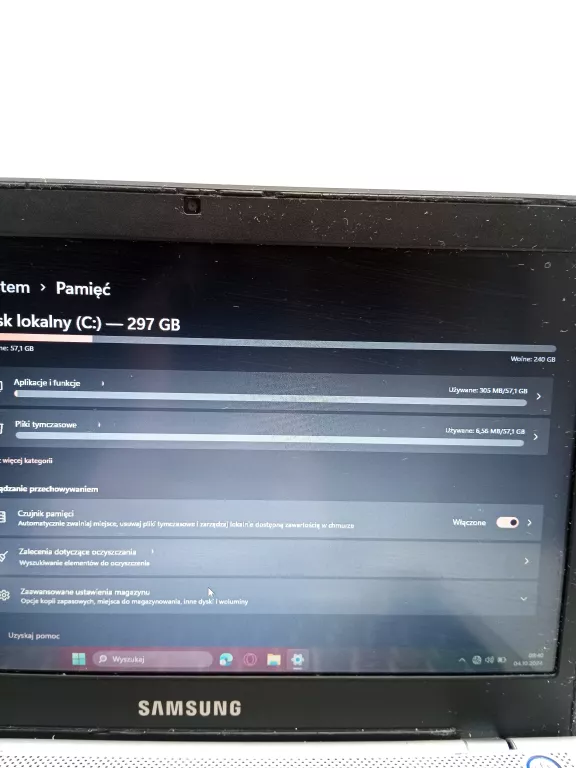 LAPTOP SAMSUNG 305U AMD E-450 2 X 1.7 GHZ, +ŁAD