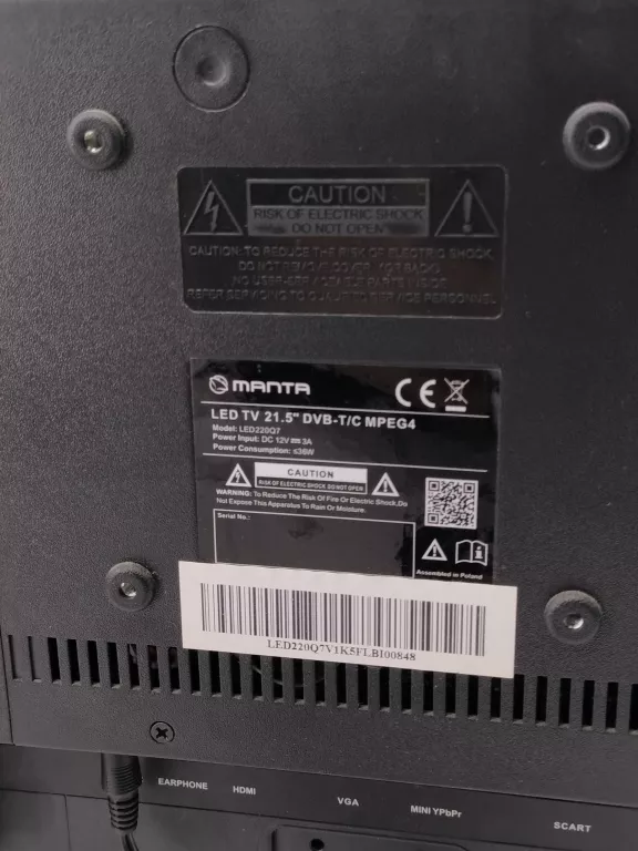 TV MANTA 21,5 CALI LED220Q7