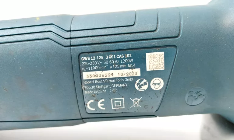 SZLIFIERKA KĄTOWA PROFESSIONAL BOSCH GWS 12-125
