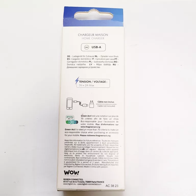 WOW! LIVING TECHBOLOGY CHARGER MAISON