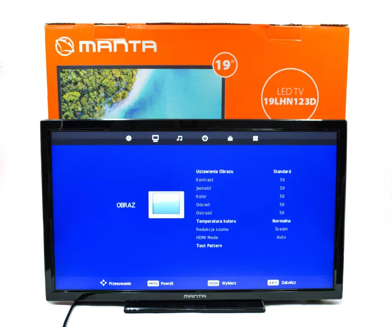 TELEWIZOR MANTA 19" 19LHN123D HD GWARANCJA !