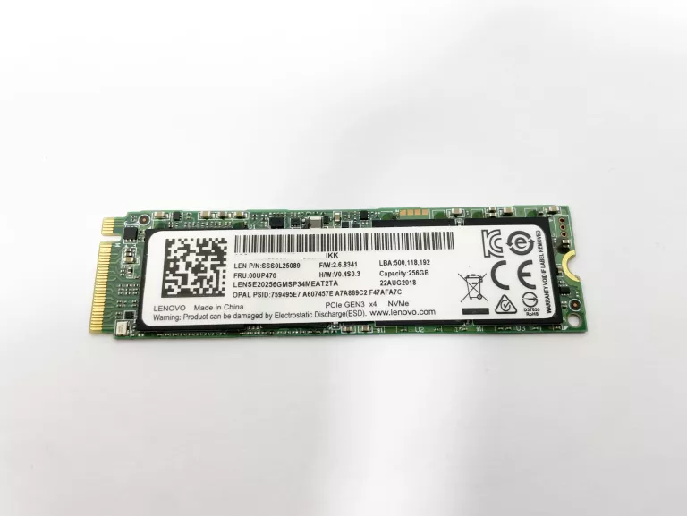 DYSK NVME M2 SSD LENOVO 256 GB OKAZJA