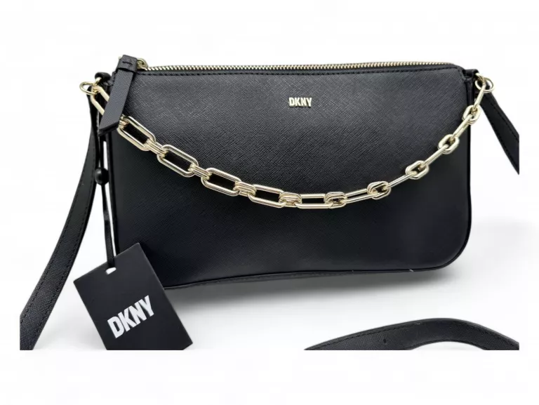 PIĘKNA SKÓRZANA TOREBKA DAMSKA DKNY