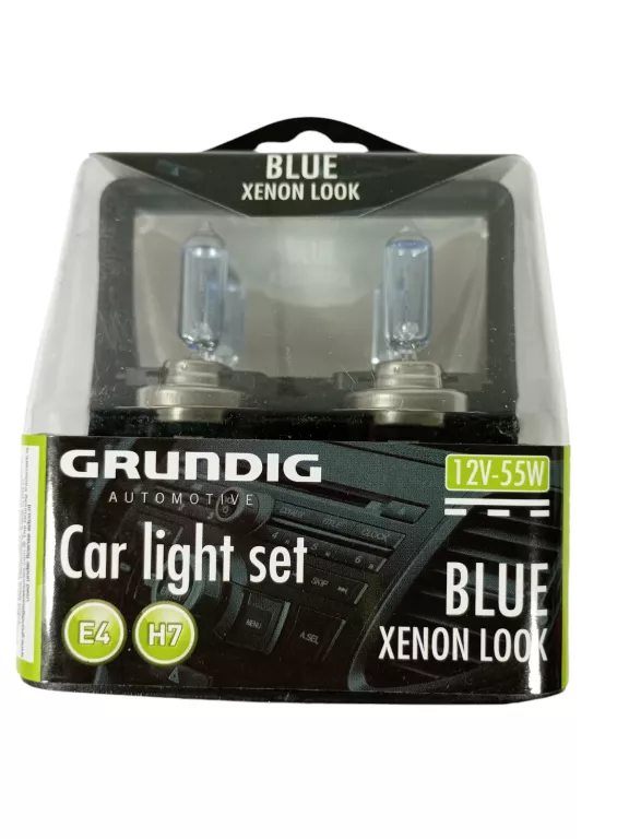 ŻARÓWKI SAMOCHODOWE GRUNDIG BLUE XENON LOOK E4