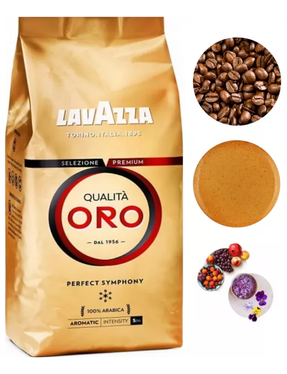 KAWA ZIARNISTA ARABICA LAVAZZA QUALITA ORO 1000 G ORYGINALNA