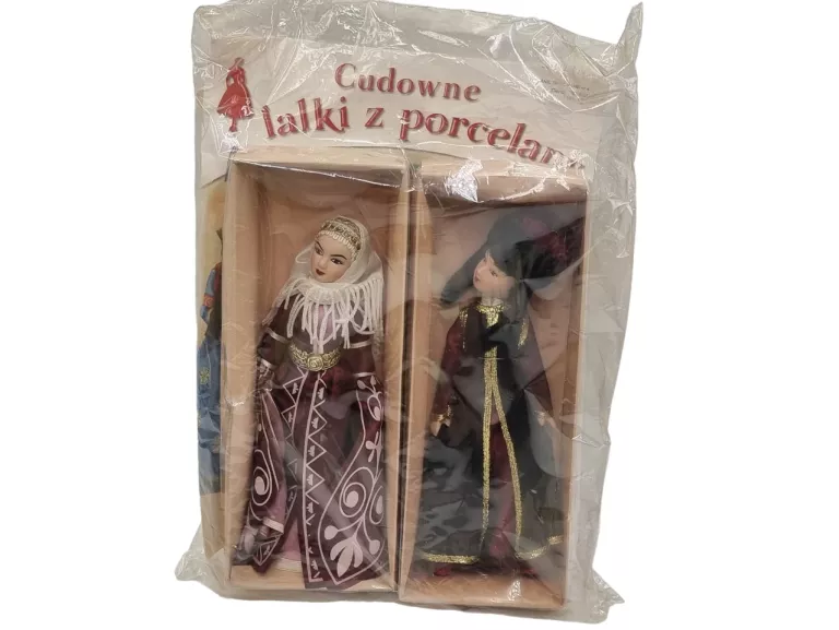 ZESTAW 6 LALEK PORCELANOWYCH