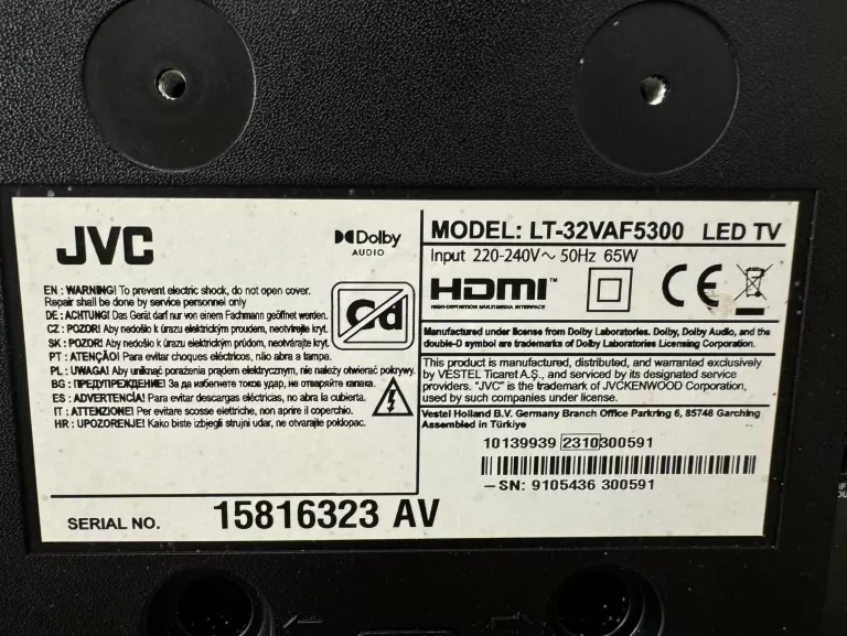 TELEWIZOR JVC LT-32VAF5300 32" LED ANDROID TV