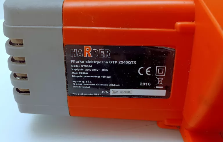 PILARKA ELEKTRYCZNA HARDER GTP 2240QTX GY9304 2200W