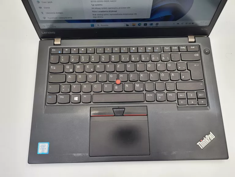 LAPTOP LENOVO THINKPAD T470S I5-6300U 8GB/250GB 14"