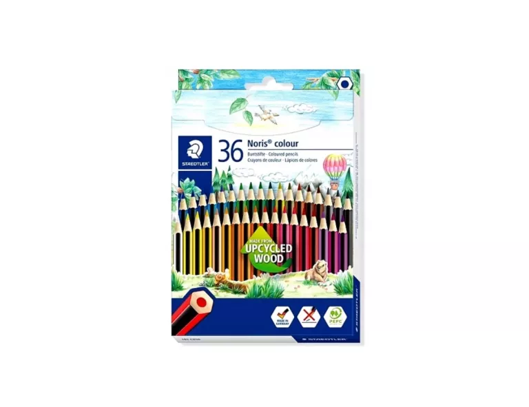KREDKI STAEDLER NORIS COLOUR SZEŚCIOKĄTNE 36 KOLORÓW