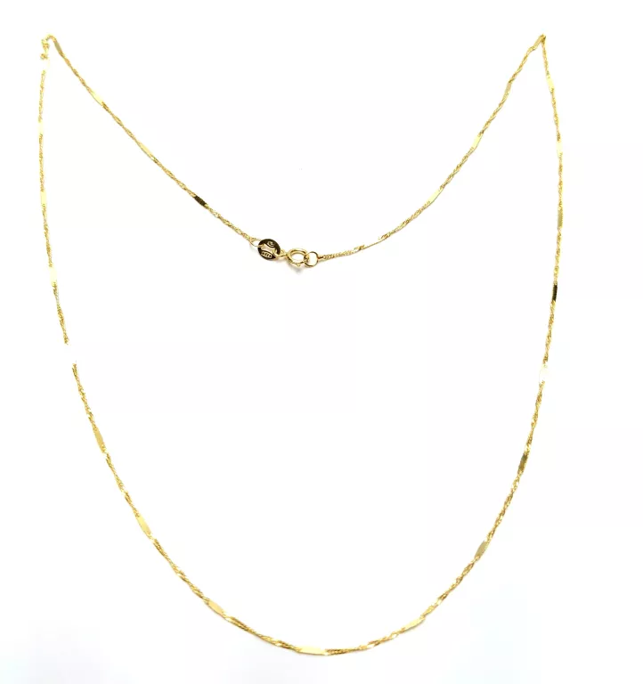 ŚLICZNY ZŁOTY ŁAŃCUSZEK 1.35G 50CM P.585