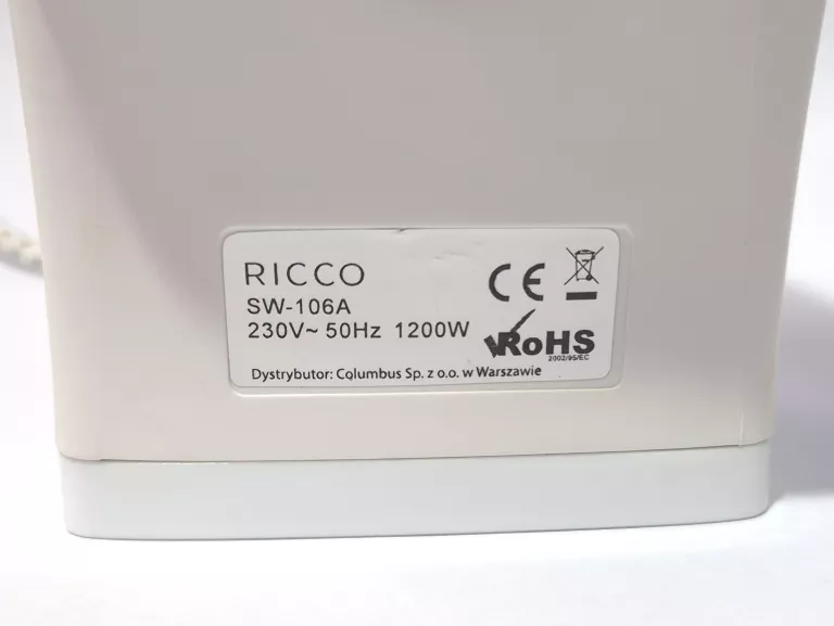 ŻELAZKO RICCO SW-106A 1200W