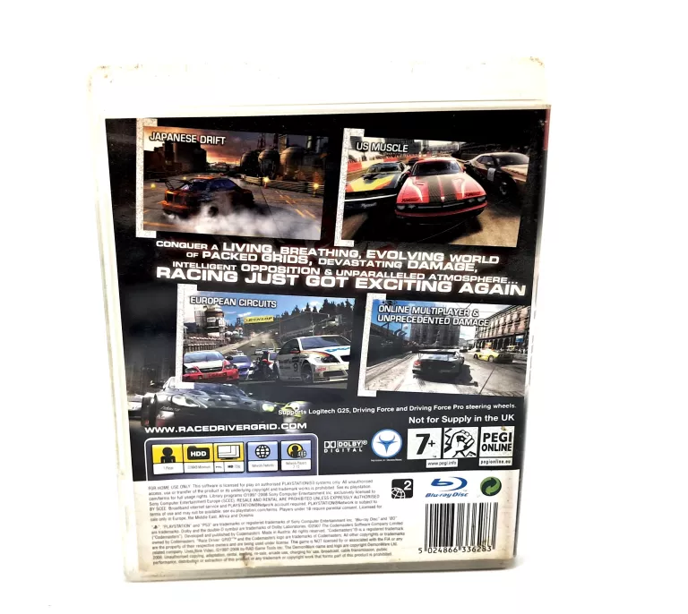 RACE DRIVER: GRID SONY PLAYSTATION 3 (PS3)