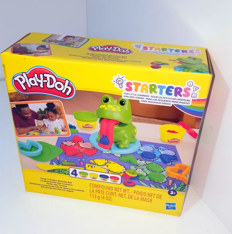 PLAY-DOH CIASTOLINA ZESTAW WESOŁA ŻABA F6926 4X28G