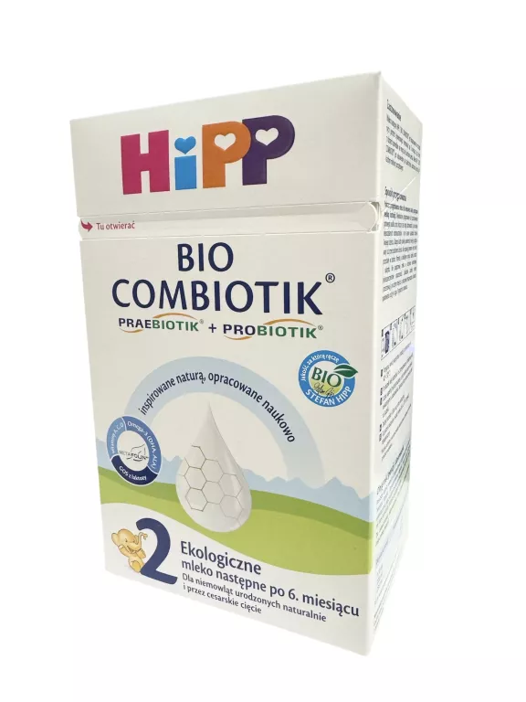 HIPP 2 BIO COMBIOTIK MLEKO DLA NIEMOWLĄT PO 6. MIESIĄCU 550 G