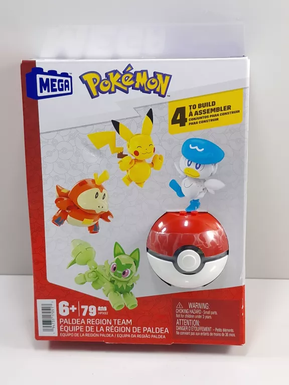 MEGA KLOCKI POKEMON MATTEL 79 EL. HPX92