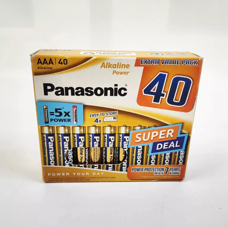 BATERIA ALKALICZNA LR03 AAA 1,5V PANASONIC ALKALINE POWER BLISTER 40SZT.