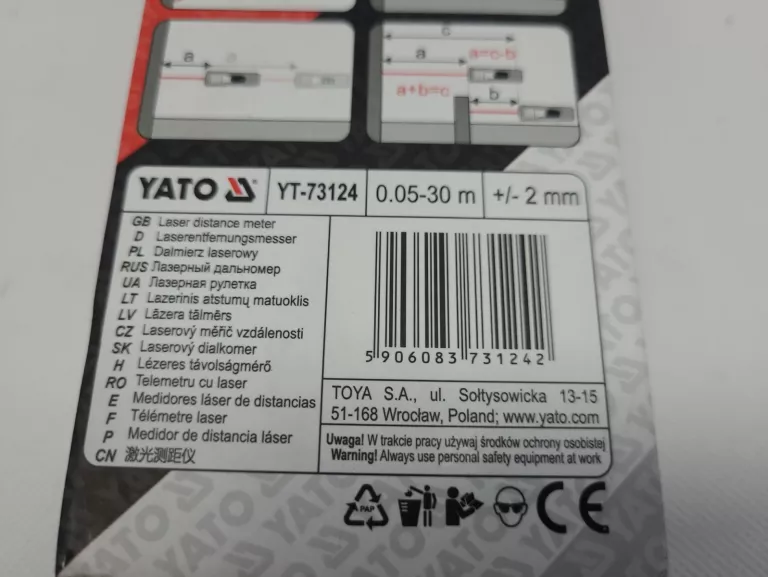 DALMIERZ LASEROWY 0.05-30M YATO YT-73124