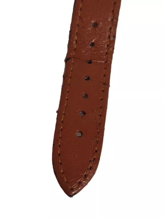 ZEGAREK MĘSKI POZŁACANY 14K BISSET 70095 NA SKÓRZANYM PASKU 35 MM
