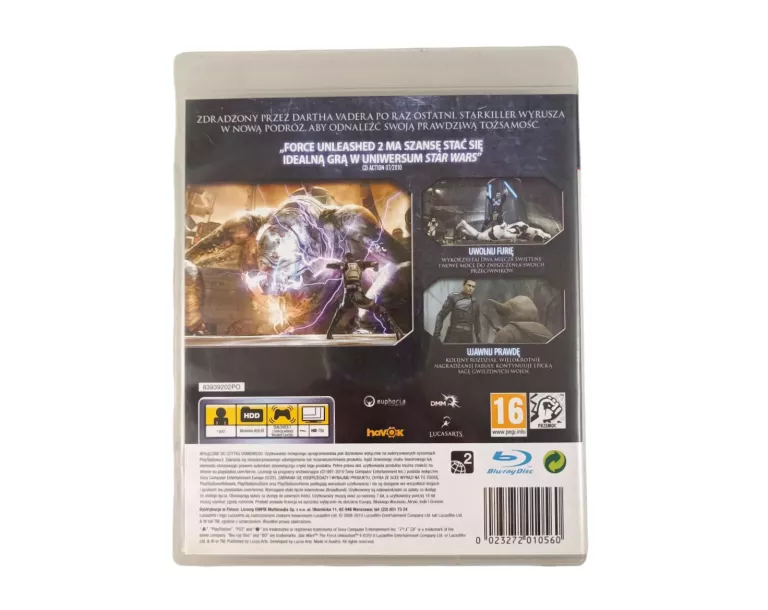 GRA NA PS3 STAR WARS THE FORCE UNLEASHED II