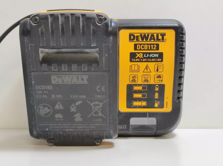 ŁADOWARKA DEWALT DCB112 + AKU DEWALT 2AH OKAZJA!