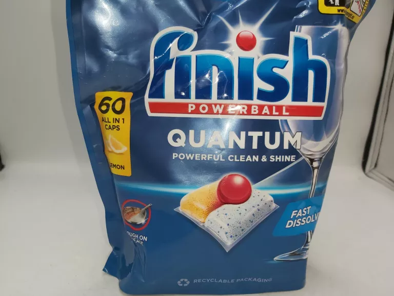 KAPSUŁKI FINISH QUANTUM POWERFUL CLEAN & SHINE 60 SZT LEMON