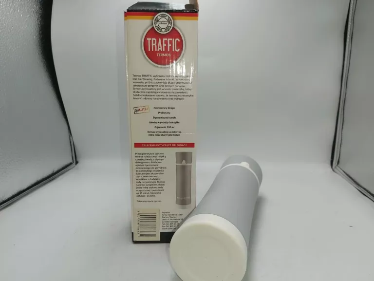 TERMOS TRAFFIC KONIGHOFFER 500 ML SZARY W PUDEŁKU
