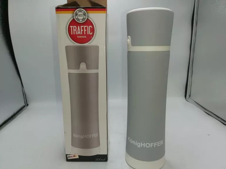 TERMOS TRAFFIC KONIGHOFFER 500 ML SZARY W PUDEŁKU