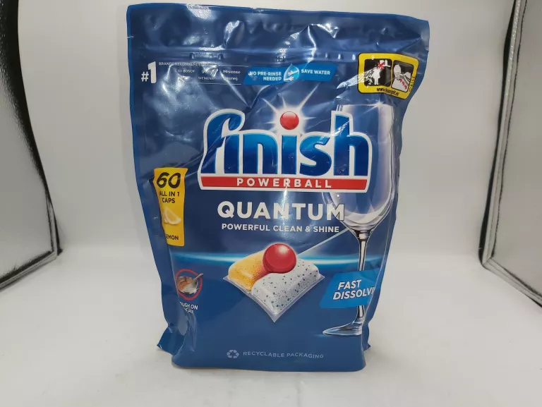 KAPSUŁKI FINISH QUANTUM POWERFUL CLEAN & SHINE 60 SZT LEMON