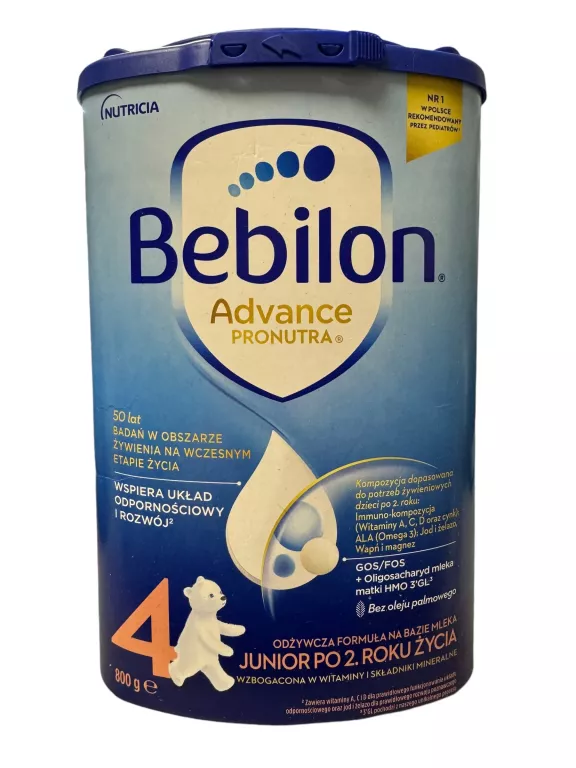 BEBILON 4 MLEKO MODYFIKOWANE JUNIOR 800 G TERMIN 05/2025