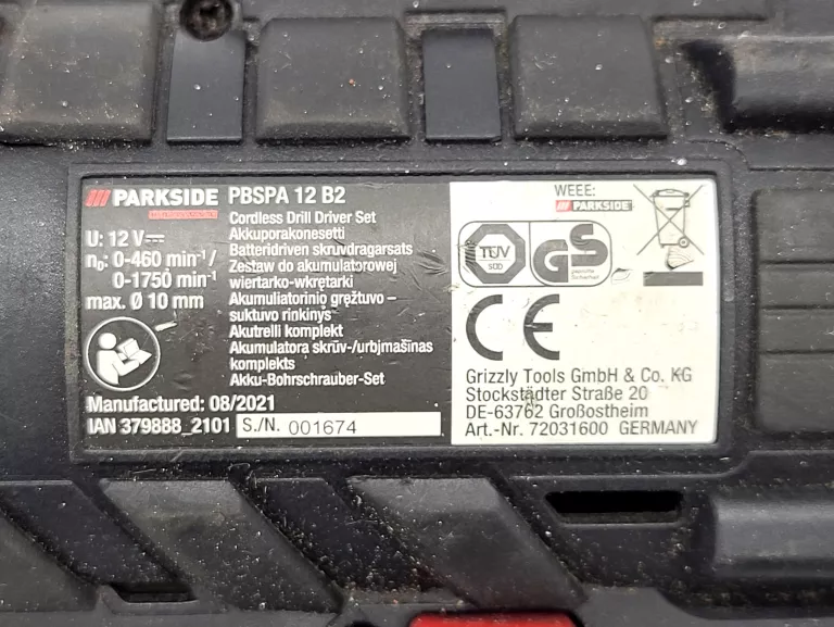 WKRĘTARKA PARKSIDE PBSPA 12 B2