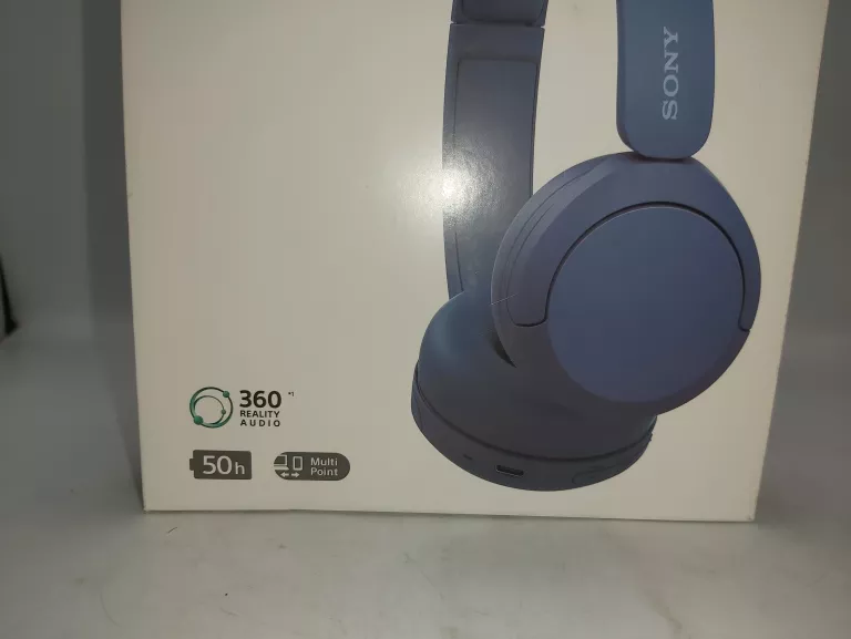 SŁUCHAWKI BLUETOOTH SONY WH-CH520 NIEBIESKIE, KOMPLET!!!