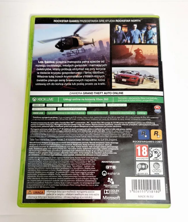 GRANND THEFT AUTO 5 XBOX 360