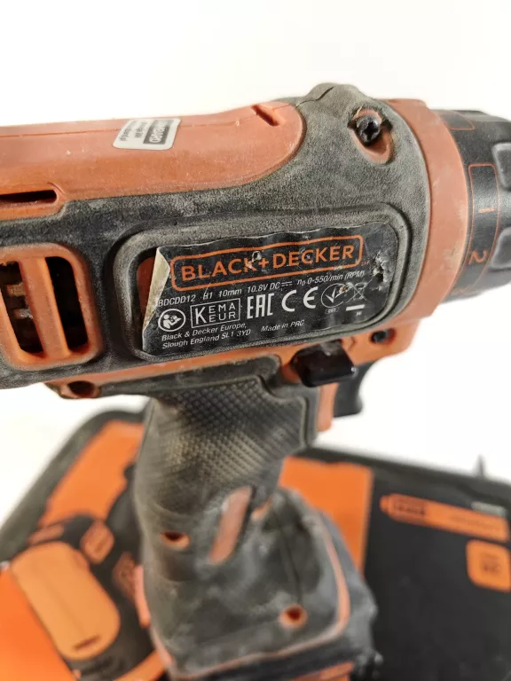 WKRĘTARKA BLACK DECKER BDCDD12 KOMPLET