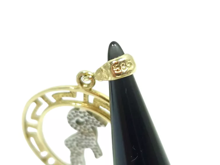 ZŁOTA WISIOREK ZAWIESZKA KOZIOROŻEC ZNAK ZODIAKU 1,67G 585 14K