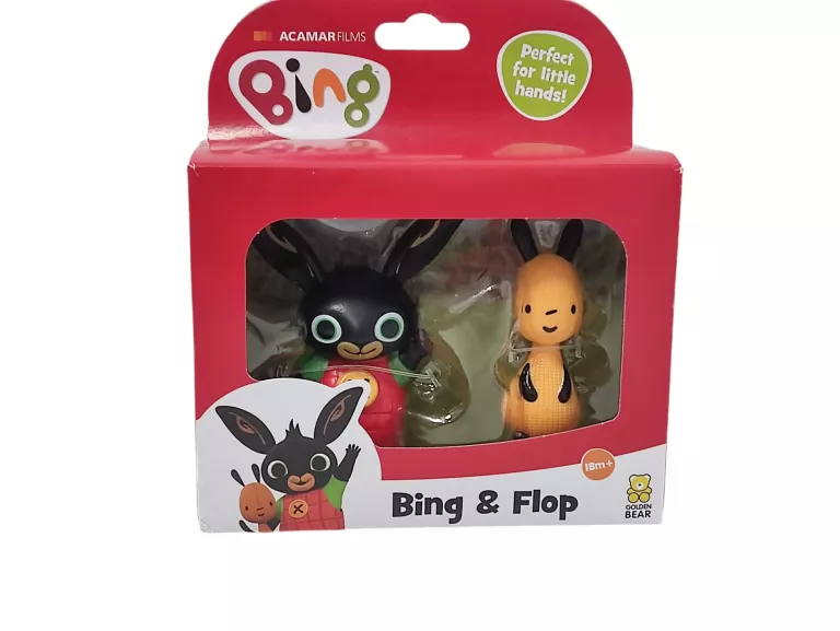 FIGURKI Z BAJKI BING I FLOP ZESTAW 18M+ FIGURKA KRÓLIK BING MIX GOLDEN BEA