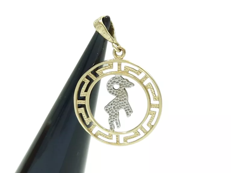 ZŁOTA WISIOREK ZAWIESZKA KOZIOROŻEC ZNAK ZODIAKU 1,67G 585 14K