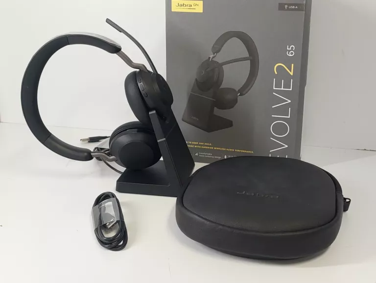 SŁUCHAWKI BEZPRZEWODOWE JABRA EVOLVE2 65 MS STACJA