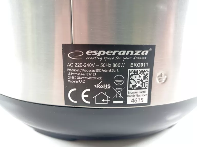 MULTICOOKER ESPERANZA EKG011 KOMPLET