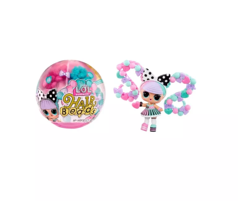 L.O.L SURPRISE HAIR BEADS KULA LALECZKA Z KORALIKAMI