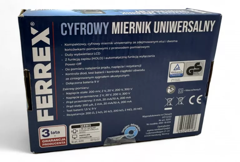 CYFROWY MIERNIK UNIWERSALNY FERREX JAK NOWY!!