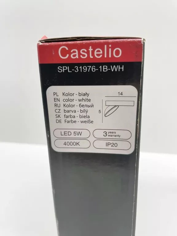 LAMPA ITALUX  CASTELIO SPL-31976-1B-WH