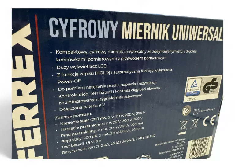 CYFROWY MIERNIK UNIWERSALNY FERREX JAK NOWY!!