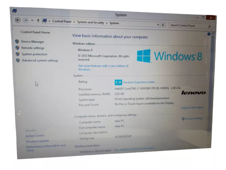 LAPTOP LENOVO Y400