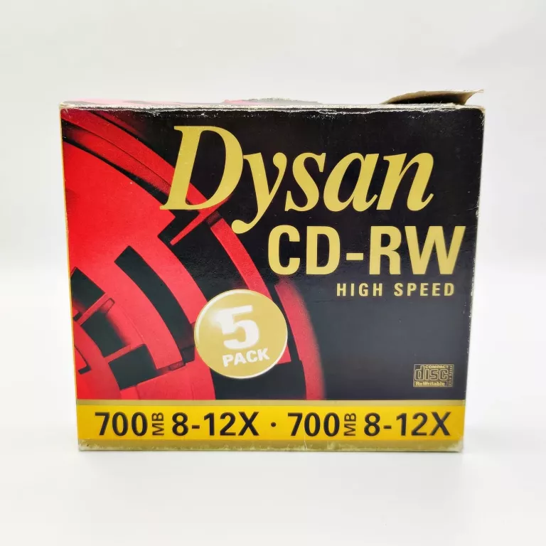DYSAN PŁYTY CD-RW HIGH SPEED 700MB 8-12X 5-PACK