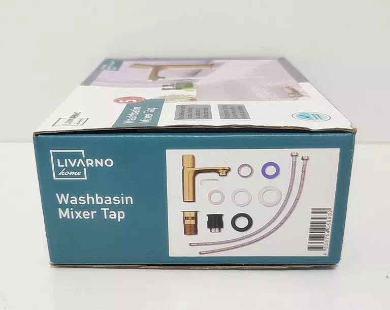 LIVARNO HOME BATERIA UMYWALKOWA MIXER TAP ZŁOTA