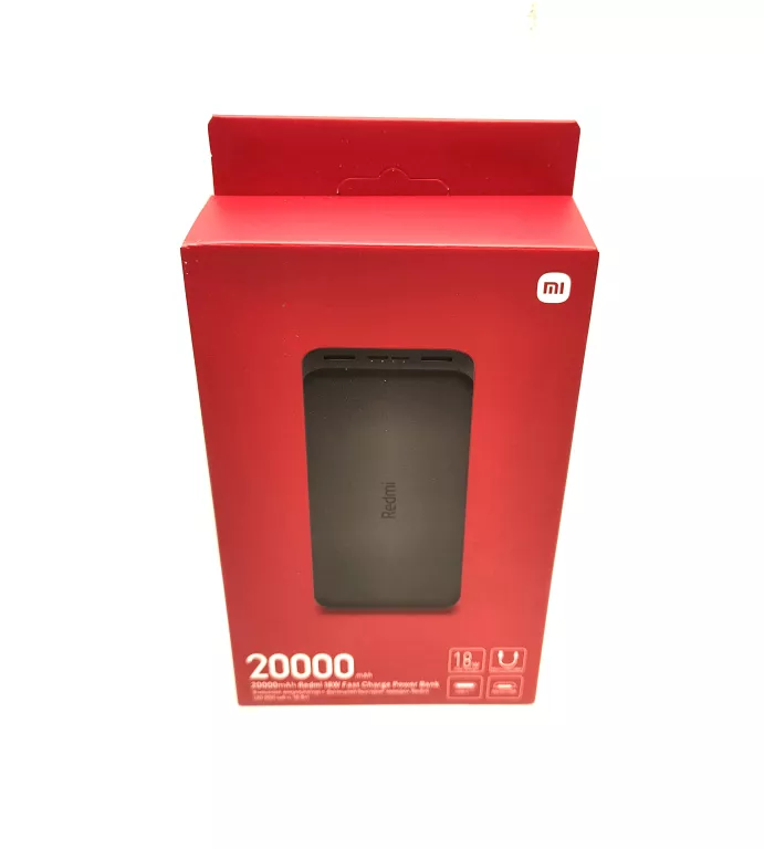 POWER BANK XIAOMI REDMI 18W 20000MAH CZARNY