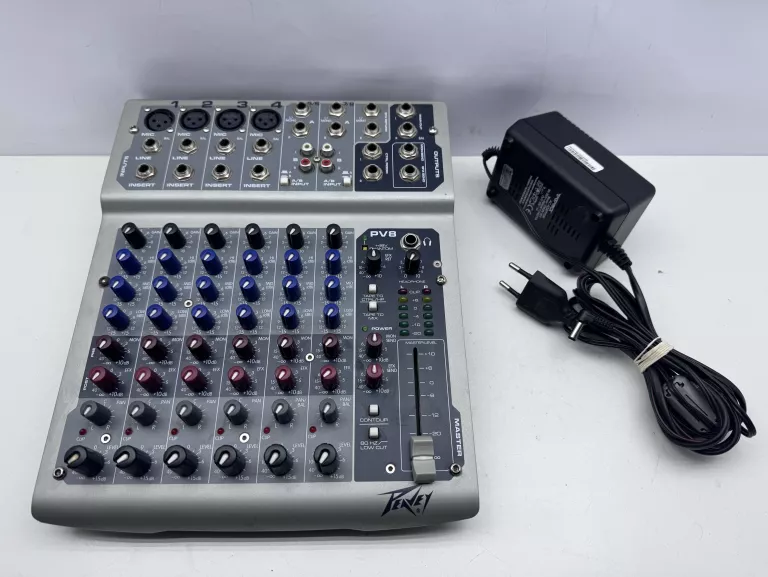 MIKSER ANALOGOWY PEAVEY PV8 STUDYJNY OKABLOWANIE