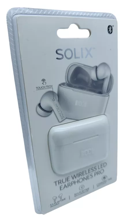 SŁUCHAWKI SONIX TRUE WIRELESS LED EARPHONES PRO BIAŁE